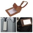 thumbnail image 5 of Unique Bargains 1 Pc Reusable Luggage Tag for Travelling Brown Polyurethane, 5 of 5