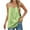 Green, variant on Women's Airy Sleeveless Tank Top Summer Spaghetti Strap Camisole Lightweight Loose Fit Beachwear Comfortable Casual Vest Top L Size Dark Blue