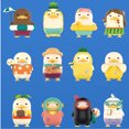 thumbnail image 2 of POP MART Duckoo Tropical Island Series Action Figure Toys Cute Duckoo Anime Figures Decor Collectible Dolls Gifts Collection, 2 of 6