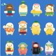 thumbnail image 2 of POP MART Duckoo Tropical Island Series Action Figure Toys Cute Duckoo Anime Figures Decor Collectible Dolls Gifts Collection, 2 of 6
