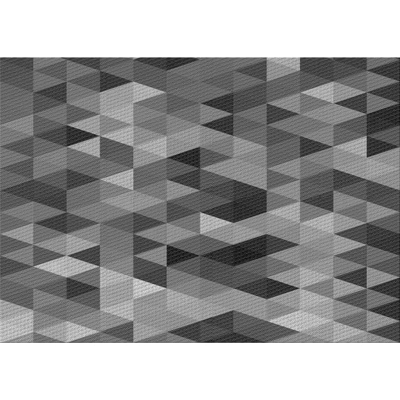 Ahgly Company Indoor Rectangle Patterned Gray Wolf Gray Area Rugs, 2' x 4'