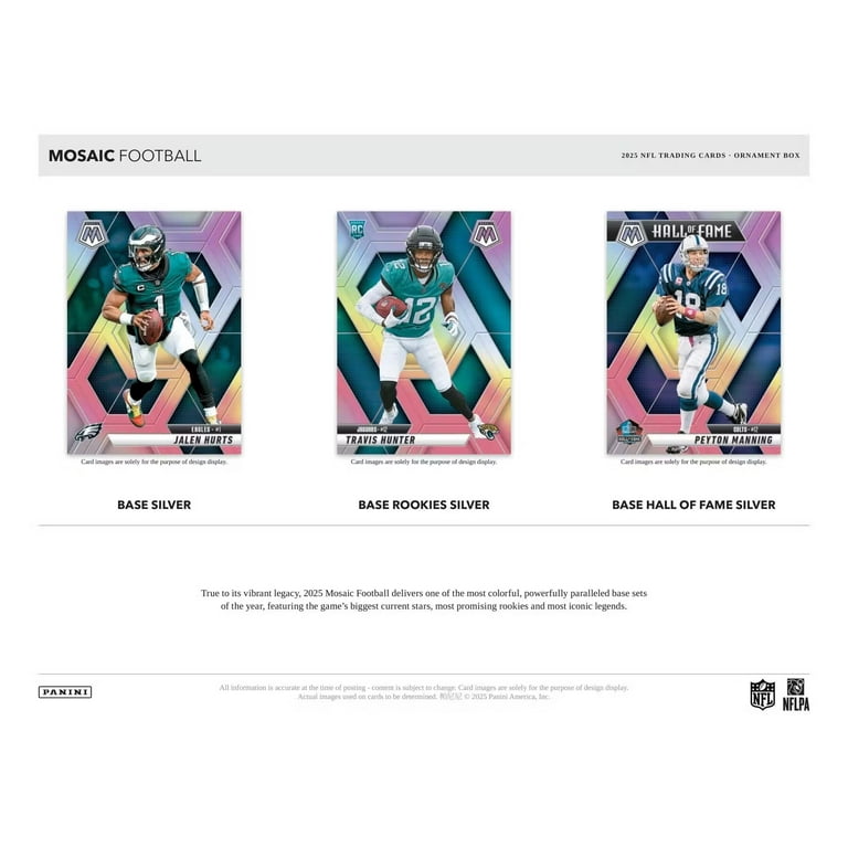 2025 Panini Mosaic Football Ornament Box - Walmart.com