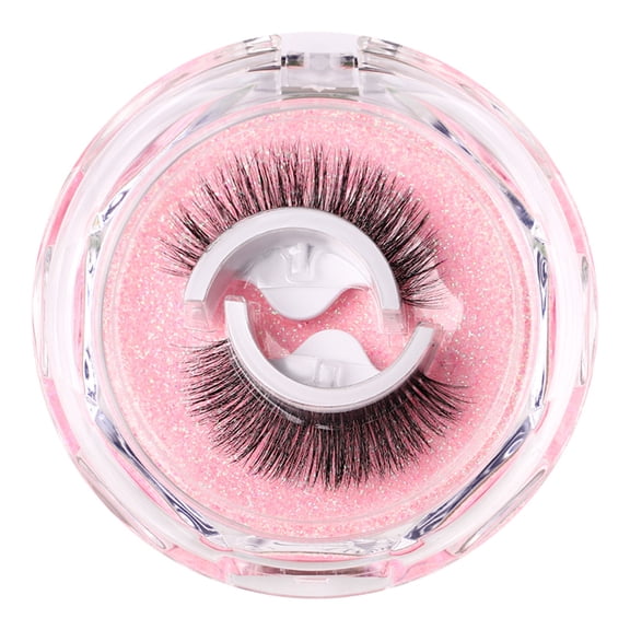 Reusable Adhesive Eyelashes,No or Glues Needed False Eyelashes,Easy to Put on within 3Seconds,Natural Look