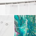 thumbnail image 5 of Abstract Watercolor Art Decor Shower Curtain Contemporary Modern Original Oil Print Polyester Fiber Plastic Rings QuickDrying Waterproof for Bathtubs/Bathroom of Artistic Elegance (72"x72), 5 of 6
