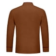 thumbnail image 5 of GrmtClth Chef Coat Men Double-Breasted Personalized Cook Shirts Long Sleeve Cozy Comfy Work Uniform Brown S, 5 of 6