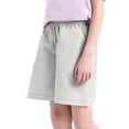 thumbnail image 6 of ATOGUTA Girls Running Shorts Lightweight Running Shorts for Teen Girls Kids Sports Active Short with Pocket and Elastic Size 4T-16, Gray, 6 of 6
