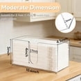 thumbnail image 2 of 1 Pack Acrylic Paper Towel Holder, Folded Countertop Z-fold C-fold Trifold Napkin Dispenser, Clear Hand Towel Storage Holder Tray for Bathroom, Kitchen, Restaurant, 2 of 7