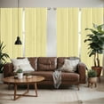 thumbnail image 2 of Ambesonne Vintage Window Curtains, Retro Style Stripes, Each 28" W x 95" L, Pale Yellow White, 2 of 5