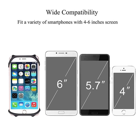 MyBat Universal Silicon Bike Mount Holder - Black