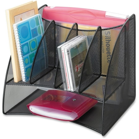Safco, SAF3261BL, Onyx Mesh Corner Organizer, 1 Each, Black