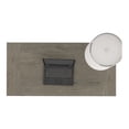 thumbnail image 3 of Bush Furniture Key West - table d'Écriture - Rectangulaire - Blanc Pur, Gris shiplap, 3 of 9