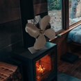 thumbnail image 4 of ユニバーサル暖炉 熱駆動ログバーナー 静かなストーブ トップ 効率的な熱分布,高効率,燃料節約 , Marrón BLESIY Ventilador de estufas de calor, 4 of 7