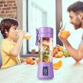 thumbnail image 5 of Mini exprimidor portátil USB, exprimidor de 6 cuchillas, Mini vaso de jugo de fruta portátil eléctrico, 5 of 5