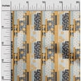 thumbnail image 2 of oneOone Rayon Mustard Yellow Fabric Floral Craft Projects Decor Fabric Printed By The Yard 56 Inch Wide, 2 of 5