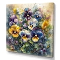 thumbnail image 2 of Designart "Purple Blossoming Petunias IV" Floral Petunias Wall Art For Kitchen, 2 of 5