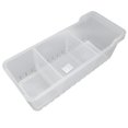 thumbnail image 1 of Contenedor organizador transparente Jadeshay para refrigerador PET 2 compartimentos divididos, 1 of 8