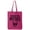 Hot Pink, variant on Show Me Your Pitties Cotton Canvas Tote Bag