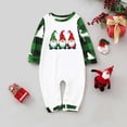 thumbnail image 2 of Odeerbi Christmas Pajamas for Family Plaid Holiday Long Sleeve Family Christmas Pajamas Matching Sets Infant Fashion Plaid Print Blouse Tops Pants Sleepwear Xmas Family Matching PJs Set Red, 2 of 6