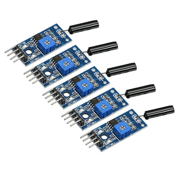 High Sensitive Vibration Switch Sensor Module SW-18010P Normally Open Alarm Sensor Module for Arduino 5 pcs