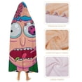 thumbnail image 4 of Rick And Morty Wearable Blanket Cloak Arctic Velvet Hooded Blanket Soft Fuzzy Hoodie Blanket Cape for Adults Kids 60"x80", 4 of 8