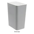thumbnail image 4 of mmirethe 1/2/3 Nordic Trash Can - Press Open Lid Wide Application Less Space Rectangular Trash Large Capacity Grey L 1 Pc, 4 of 6