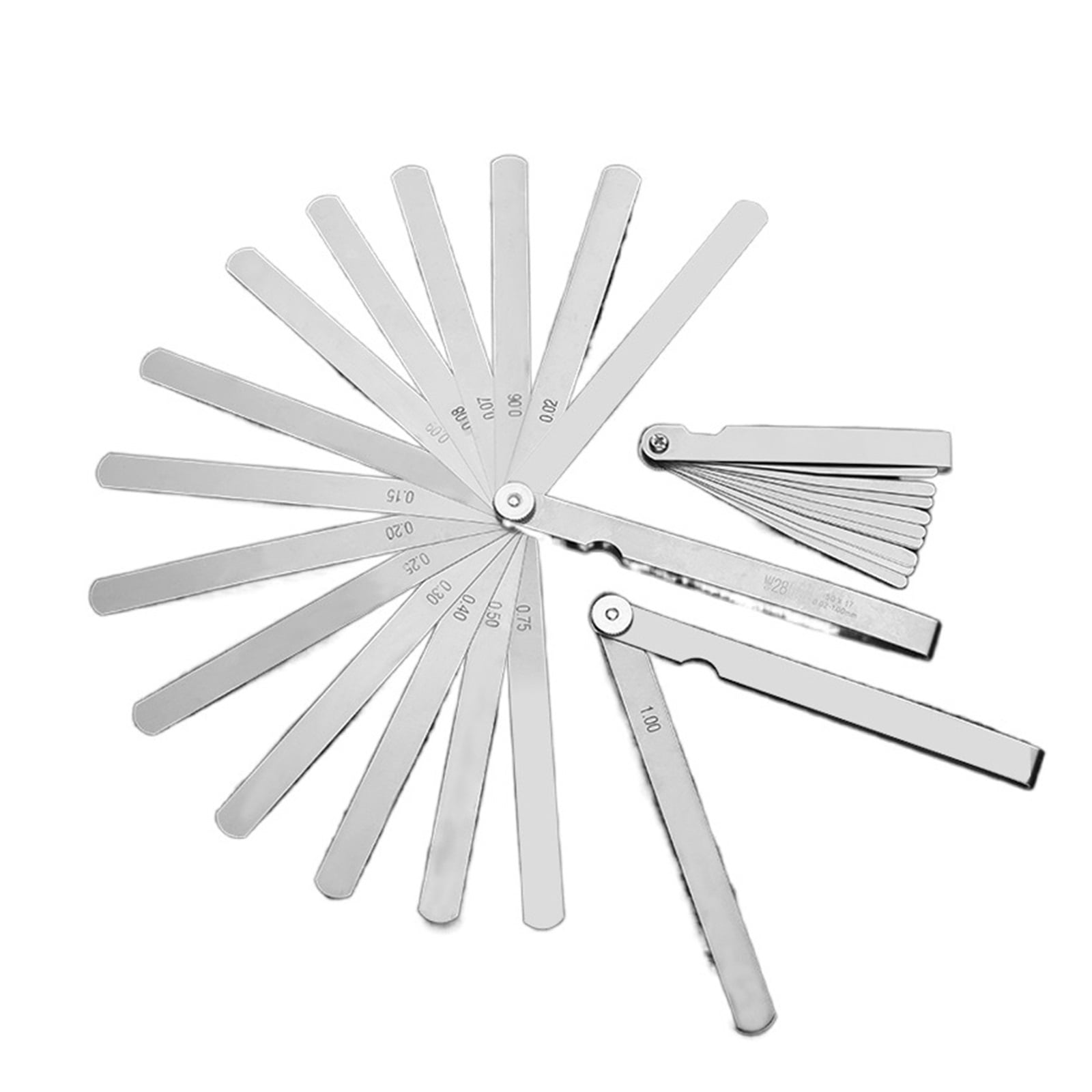 0.02 To 1mm 14 17 Blade Thickness Gap Metric Filler Feeler Gauge Measure Tool For Feeler Gauge Valve Shim Use ,High Strength