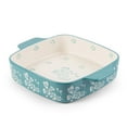 thumbnail image 2 of Wisenvoy 9 x 9 in Floral Porcelain Ceramic Baking Dish, 2 of 4