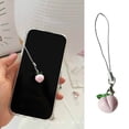 thumbnail image 2 of GRABLOOM Stylish Fruit Mobile Lanyard Peach/Cherries Pendant Keychains Phone Straps Chain, 2 of 8