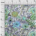 thumbnail image 2 of oneOone Viscose Chiffon Olive Green Fabric Florals Sewing Material Print Fabric By The Yard 42 Inch Wide, 2 of 6