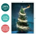 thumbnail image 4 of Tree-Free Greetings Holiday Greeting Card 2 Pack, 100% Recycled Paper, 5x7, Magical Reindeer (GT64271), 4 of 7