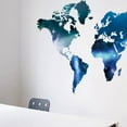 thumbnail image 4 of Coofit Wall Sticker Planet World Map Wall Art Decal Wall Art Sticker for Bedroom Decor, 4 of 6