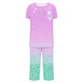 thumbnail image 5 of Tnhcen 2 Piece Women's Tie Dye Short Sleeve Lounge Pajamas Set Capri Pants with Pockets Homewear S-3XL, 5 of 6