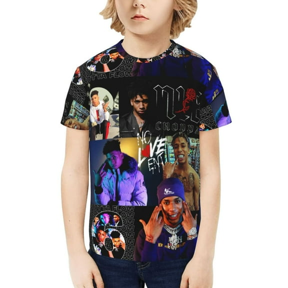 Nle Choppa Kids T-Shirt 3d Printed Graphic T-Shirts Boys And Girls Short Sleeve Shirts For Youth Kids X-Small