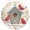 Cardinal, variant on Current Reindeer Sleigh Seals - Set of 72 Holiday Stickers, 1.5 inches diameter, For Cards, Presents, and Crafts, Christmas Stationary