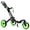 Green, variant on Gymax 3 Wheels Foldable Golf Push Pull Cart Trolley w/ Adjustable Handle Brake Green