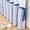 Blue, variant on Alishomtll Blackout Curtains 84 Inch Length Color Block Grey Stripe Bow Design Thermal Insulated Window Drapes for Bedroom Living Room,52"x 84", 2 Panels