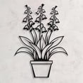 thumbnail image 5 of Lily of the Valley Metal Wall Art Sculpture Decorative Floral Wall Decor, 5 of 8