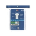 thumbnail image 3 of Fruit of the Loom Men’s Cotton V‑Neck Undershirts, White or Black/Gray, Multi‑Pack, Regular & Tall Sizes, 3 of 13