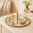thumbnail image 4 of JZCHUNTOY Iron Bird Mirror Tray 1PC, Elegant Design, Durable Material, Great for Jewelry and Cosmetics Display, 4 of 8