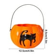 thumbnail image 3 of Halloween Pumpkin Lantern – Light-Up Handheld Jack-O'-Lantern with Sound Effects – Candy Bucket & Decoration for Kids, Parties, and Outdoor Displays, 3 of 5
