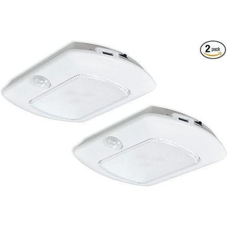 

Good Earth Lighting Rechargeable Lithium Ion Battery Battery Motion-Activated 3.8-inch Puck Light (2-Pack) - White - 4000K - Motion Sensing up to 15 ft