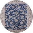 thumbnail image 1 of Ahgly Company Indoor Round Mid-Century Modern Silver Pink Oriental Area Rugs, 3' Round, 1 of 6