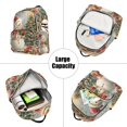 thumbnail image 5 of JIALIOU Mini Backpack Purse for Women Quilted Casual Daypack Small Travel Shoulder Bag, Snowman with Christmas Tree, 5 of 7