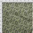 thumbnail image 4 of oneOone Polyester Spandex Greenish Beige Fabric Asian Paisley Block Quilting Supplies Print Sewing Fabric By The Yard 56 Inch Wide, 4 of 4