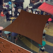 Amgo Custom Size 7' x 14' Waterproof Brown Rectangle Square Sun Shade Sail UPF50+ AGSLT, 98% UV Block Commercial Standard Water Resistant, Garden Carport Outdoor Patio (We Customize)