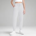 thumbnail image 2 of WTOBBY Women's High Waisted Joggers with Pockets, Tapered Leg Drawstring Lightweight Sweatpants for Athletic and Casual Activities,White 2XL, 2 of 5