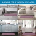 thumbnail image 4 of PrimeBeau Striped Chenille Bath Rugs Super Absorbent Non Skid Floor Mats Set of 2, Mauve, 47 x 17 Plus 17 x 24 Inches, 4 of 7