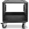 thumbnail image 5 of Sound Town 8U PA/DJ Rack/Road Case with 8-Space, Industry-Grade Plywood with Polyurea Coating, Rain Cover, Casters, 21.7" Rackable Depth - Pro Tour Grade (STRCP-8UW), 5 of 7