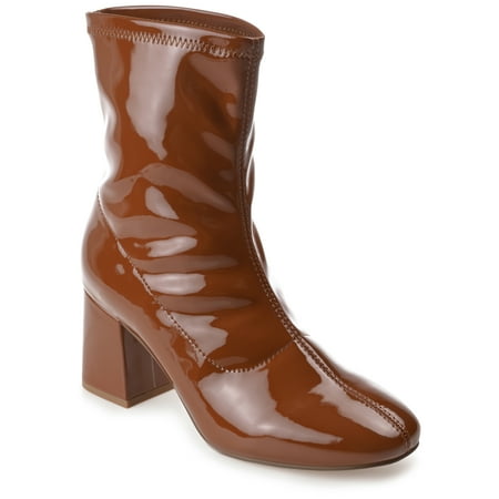 

Journee Collection Womens Reice Square Toe Block Heel Ankle Booties