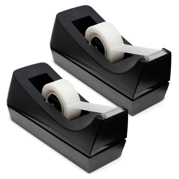 Dispensador de cinta adhesiva de escritorio Manaloom con base antideslizante, paquete de 2